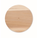 Support pour téléphone portable en bois avec graines de pin Round couleur bois troisième vue