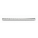 Règle de forme triangulaire d'architecte en aluminium 30 cm Architect couleur argenté mat deuxième vue