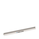 Règle de forme triangulaire d'architecte en aluminium 30 cm Architect couleur argenté mat vue avec zone d'impression
