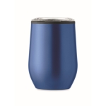 Verre en acier inoxydable à double paroi avec couvercle 350ml Colors couleur bleu cinquième vue