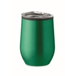 Verre en acier inoxydable à double paroi avec couvercle 350ml Colors couleur vert deuxième vue
