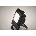 Mini lampe de poche COB rechargeable avec mousqueton personnalisé Clip couleur noir quatrième vue photographique