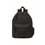 Sac à dos enfant personnalisé en polyester simple et coloré Student couleur noir deuxième vue