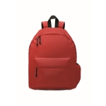 Sac à dos enfant personnalisé en polyester simple et coloré Student couleur rouge deuxième vue