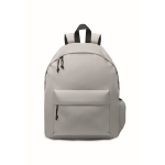 Sac à dos enfant personnalisé en polyester simple et coloré Student couleur gris deuxième vue
