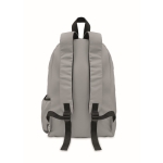 Sac à dos enfant personnalisé en polyester simple et coloré Student couleur gris troisième vue