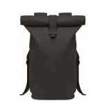 Sac à dos rolltop de haute qualité 340 g/m2 idéal pour excursion Roll couleur noir deuxième vue