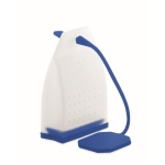 Sachet pour thé en silicone réutilisable avec base pour merchandising couleur bleu roi