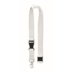 Tour de cou coton de 20 mm avec boucle et fermeture Conscious Cotton couleur blanc deuxième vue