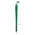 Tour de cou coton de 20 mm avec boucle et fermeture Conscious Cotton couleur vert