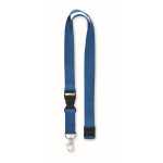 Tour de cou coton de 20 mm avec boucle et fermeture Conscious Cotton couleur bleu roi deuxième vue