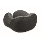 Coussin de voyage avec pochette ajustable pour publicité de confort couleur gris foncé deuxième vue
