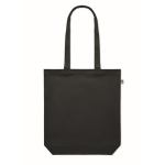 Sac en toile biologique colorée 270 g/m2 Eco Strong Colors couleur noir quatrième vue