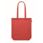 Sac en toile biologique colorée 270 g/m2 Eco Strong Colors couleur rouge quatrième vue