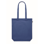 Sac en toile biologique colorée 270 g/m2 Eco Strong Colors couleur bleu roi quatrième vue