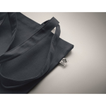 Sac en toile biologique colorée 270 g/m2 Eco Strong Colors couleur bleu marine quatrième vue photographique