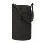 Sac bandoulière coloré avec sangle réglable 270 g/m2 Pocket Colors couleur noir