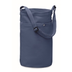 Sac bandoulière coloré avec sangle réglable 270 g/m2 Pocket Colors couleur bleu