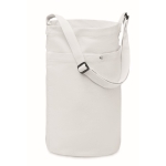 Sac bandoulière coloré avec sangle réglable 270 g/m2 Pocket Colors couleur blanc