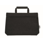 Sacoche en feutre pour ordinateur 15'' avec poche intérieure RPET Felt couleur noir deuxième vue