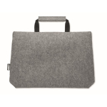 Sacoche en feutre pour ordinateur 15'' avec poche intérieure RPET Felt couleur gris sixième vue