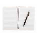 Carnet avec stylo effaçable 18 feuilles A5 pages lignées Réutilisable couleur noir troisième vue