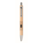Stylo publicitaires originaux pas cher en bambou sans encre de bambou couleur bois deuxième vue principale