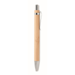 Stylo publicitaires originaux pas cher en bambou sans encre de bambou couleur bois quatrième vue