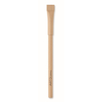 Stylo écologique sans encre bon marché avec corps en papier Paper couleur beige deuxième vue principale