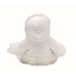 Peluche vache avec sweat-shirt personnalisable avec votre logo Kiri couleur blanc quatrième vue