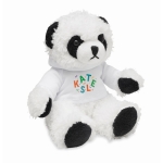 Ours en peluche panda avec sweat-shirt personnalisable Panda couleur blanc vue principale