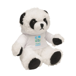 Ours en peluche panda avec sweat-shirt personnalisable Panda couleur blanc vue avec zone d'impression