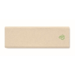 Petit bloc-notes recyclé de couleur blanche EcoMilk couleur blanc cinquième vue