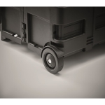 Chariot de courses pliable plastique avec capacité de 25kg Fold couleur noir cinquième vue photographique