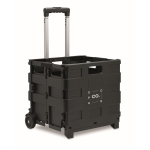 Chariot de courses pliable plastique avec capacité de 25kg Fold couleur noir vue principale