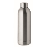 Bouteille en acier inoxydable à double paroi avec logo 500 ml Charity couleur argenté mat