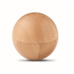 Baume à lèvres naturel rond avec boîte en bambou SPF 10 Doux couleur bois deuxième vue