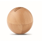 Baume à lèvres naturel rond avec boîte en bambou SPF 10 Doux couleur bois deuxième vue principale