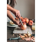 Vide-fruits en acier avec logo pour faire de la promotion Fruits couleur argenté mat deuxième vue d'ambiance
