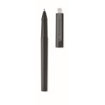 Stylo recyclés avec capuchon à clip et encre gel bleue RPET couleur noir