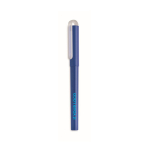 Stylo recyclés avec capuchon à clip et encre gel bleue RPET couleur bleu vue avec zone d'impression