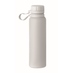 Gourde thermos inox avec bouchon, poignée en silicone 780 ml Inox Turn couleur blanc