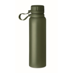 Gourde thermos inox avec bouchon, poignée en silicone 780 ml Inox Turn couleur vert foncé