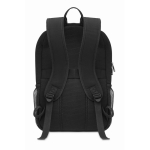 Sac à dos pour ordinateur de 15´´ en toile lavée de 340 g/m2 Office couleur noir troisième vue