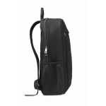 Sac à dos pour ordinateur de 15´´ en toile lavée de 340 g/m2 Office couleur noir quatrième vue