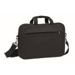 Sacoche pour ordinateur 15'' en toile avec bandoulière 340 g/m² Office couleur noir