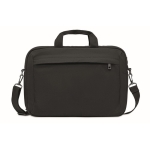 Sacoche pour ordinateur 15'' en toile avec bandoulière 340 g/m² Office couleur noir deuxième vue