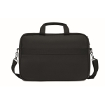 Sacoche pour ordinateur 15'' en toile avec bandoulière 340 g/m² Office couleur noir troisième vue