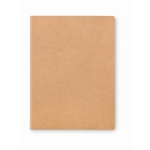 Kit de dessin avec feuilles, crayons, gomme et taille-crayon Bambino couleur beige troisième vue