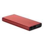 Powerbank avec USB Type-C et charge rapide 10.000 mAhDuo couleur bordeaux